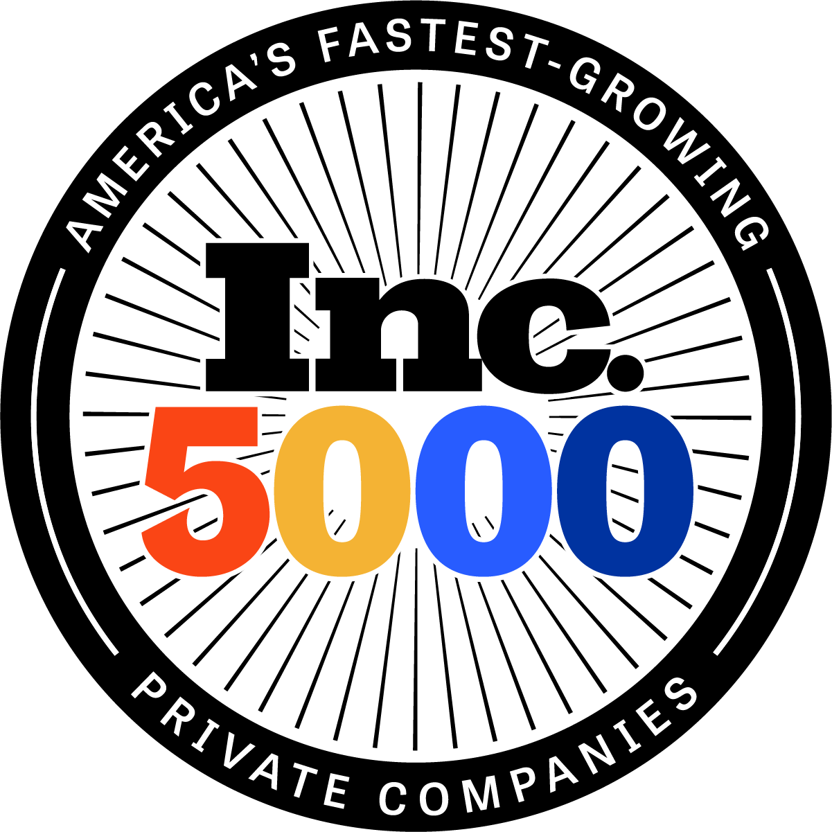 Logo of Inc. 5000 of which TML in San Antonio, Texas is a part of.